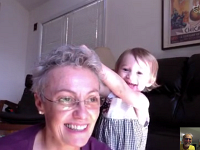 Skyping with Val and Titine 8 Aug